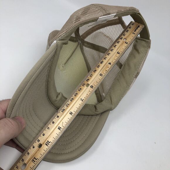 Hawaii Trucker Hat by Hawaiian Headwear Snapback Cap Khaki Taupe - Picture 7 of 8